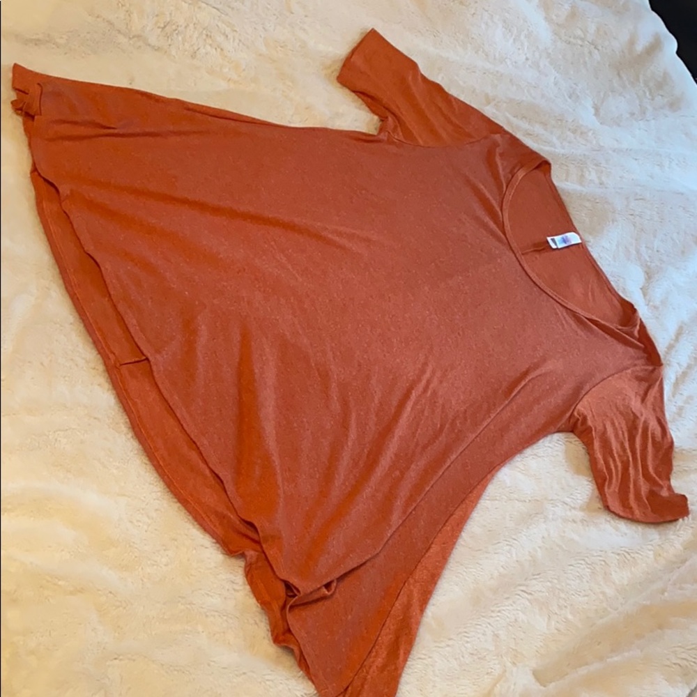 Lularoe burnt orange perfect t